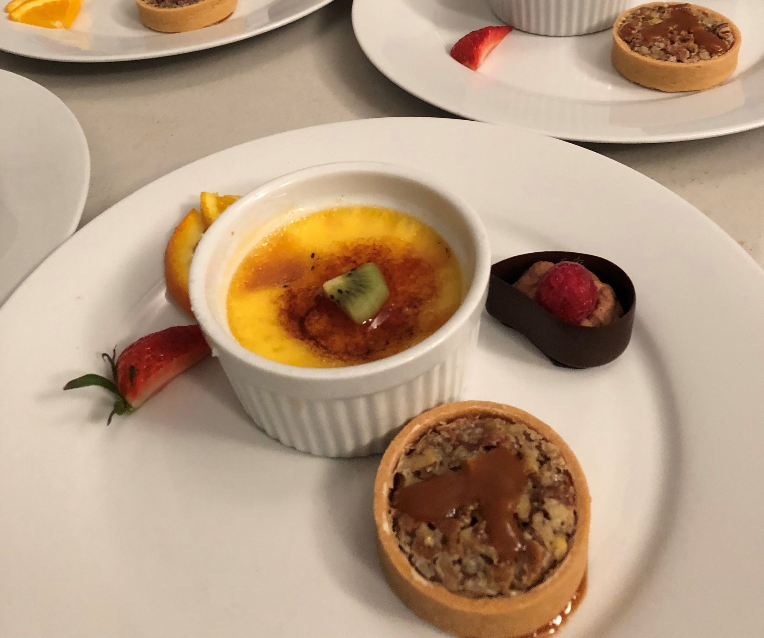 plated dessert